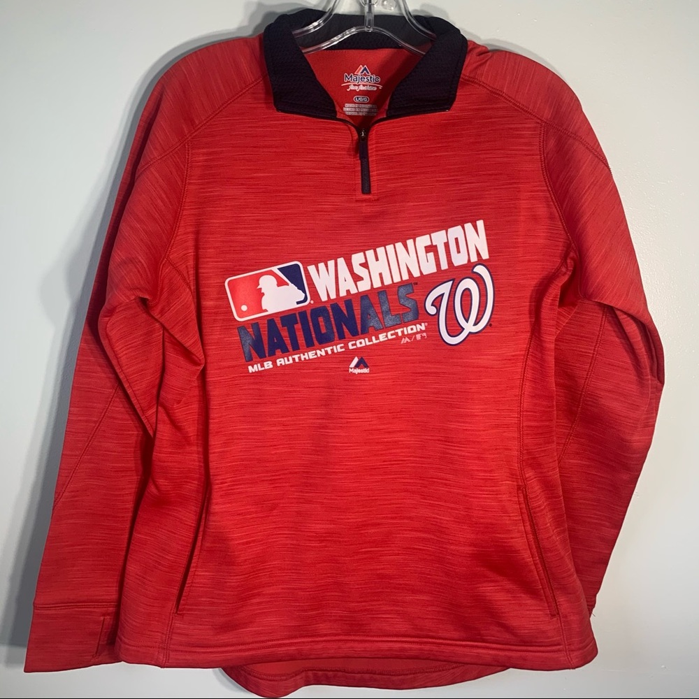 3/$20 Sale! MLB Authentic Washington Nationals Quarter Zip